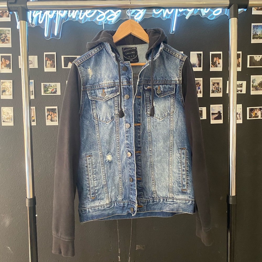 Denim Hooded Jacket